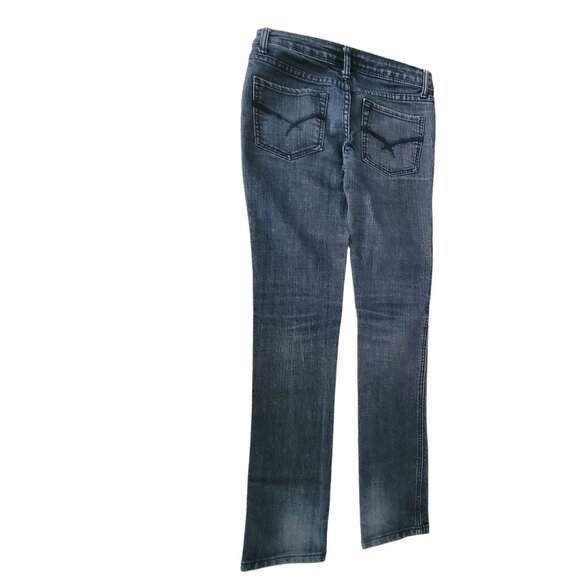 Forever 21 Jeans Womens Size 24 Skinny Straight Low Rise Dark Wash Denim Pants - Picture 3 of 5